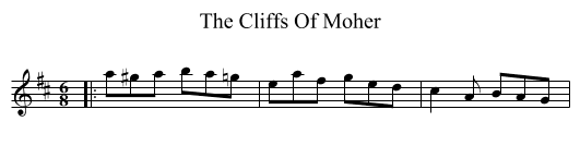 Cliffs Of Moher, The  - staff notation