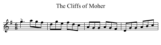 Cliffs of Moher, The - staff notation