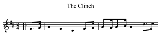 Clinch, The  - staff notation