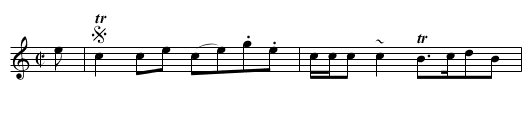 Clinkin o't, The - staff notation