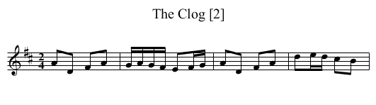 Clog [2], The - staff notation