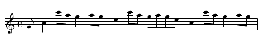 Clog américaine - staff notation