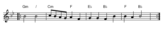 Clog Branle - staff notation