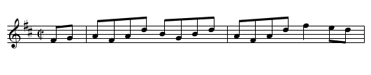 Clog du petit mousse - staff notation