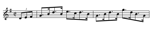 Clog Hornpipe [3] - staff notation