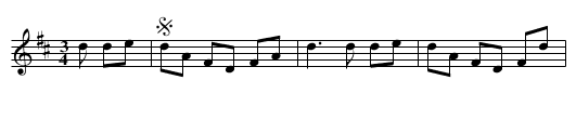 Clog valse de Maisonneuve - staff notation