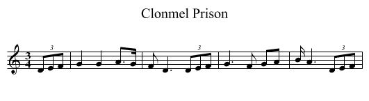 Clonmel Prison - staff notation