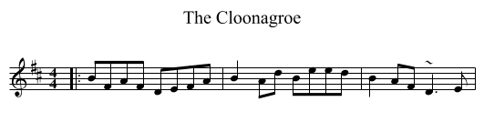 Cloonagroe, The  - staff notation