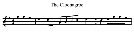 Cloonagroe, The  - staff notation