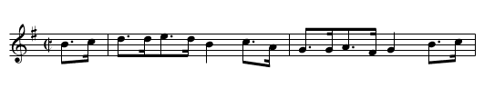 Cloone Hornpipe - staff notation