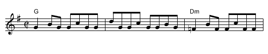 Cloudburst - staff notation