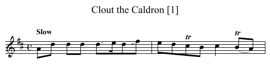 Clout the Caldron [1] - staff notation