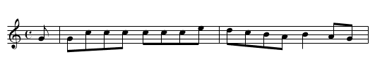 Clout the Cauldron (The Turnimspike) - staff notation