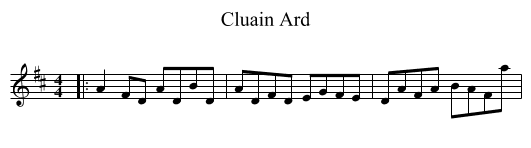 Cluain Ard - staff notation