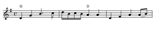 Cluck Old Hen [6] - staff notation