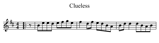 Clueless - staff notation