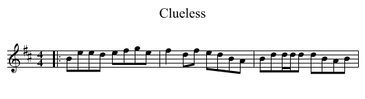 Clueless - staff notation