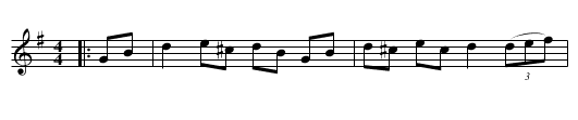 Clutha Hornpipe - staff notation