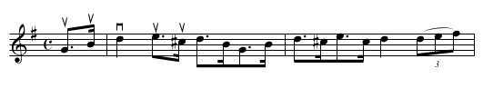 CLUTHA HORNPIPE - staff notation