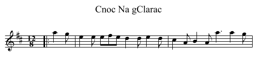 Cnoc Na gClarac - staff notation