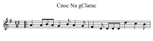 Cnoc Na gClarac - staff notation