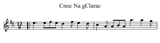 Cnoc Na gClarac - staff notation