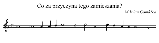 Co za przyczyna tego zamieszania? - staff notation