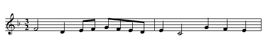 Cobbler's Hornpipe [1] - staff notation
