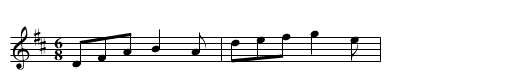 Cobbler's Jig [2] - staff notation