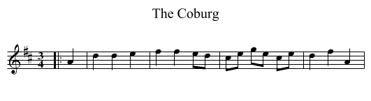 Coburg, The  - staff notation