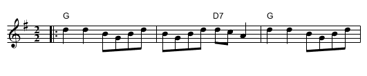 Cochin Chine - staff notation