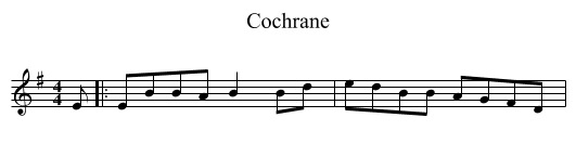 Cochrane - staff notation