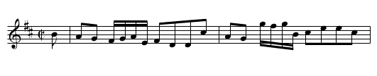 Cock and the Bull, The - staff notation
