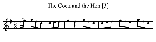 Cock and the Hen [3], The - staff notation