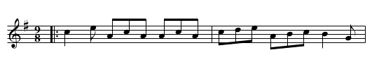 Cock and the Hen. JBut.026, The - staff notation