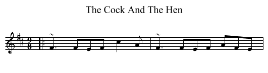 Cock And The Hen, The  - staff notation