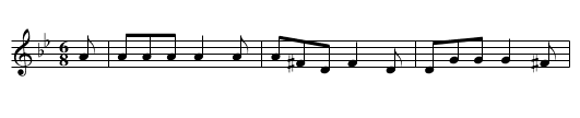 Cock Lorrel - staff notation