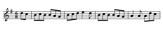 Cock of the North - staff notation