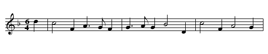Cock up they beaver Jemme - staff notation