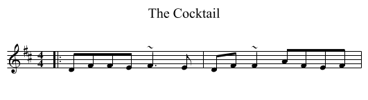 Cocktail, The  - staff notation