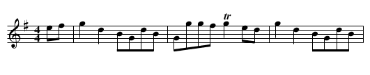 Coffee and Tea - staff notation