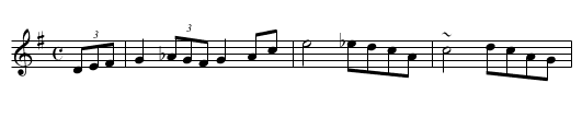Cois ahann - staff notation