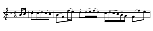 Col: Greville's Waltz - staff notation
