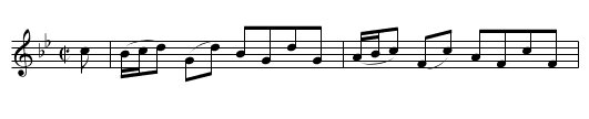 Col. Macbean's Reel - staff notation