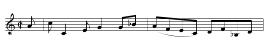 Col: Mackays Reel - staff notation