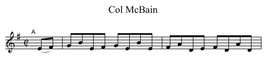 Col McBain - staff notation