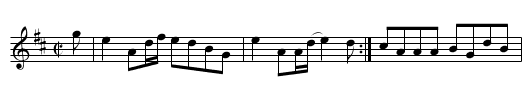 Cold Kail in Aberdeen - staff notation