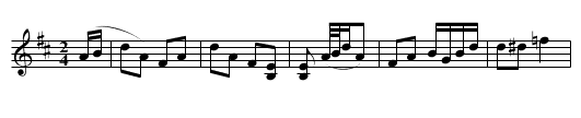 Cold Rain - staff notation