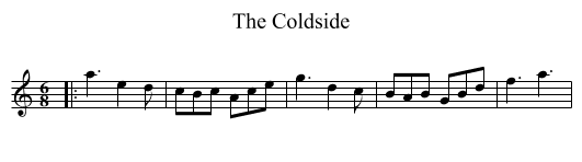 Coldside, The  - staff notation