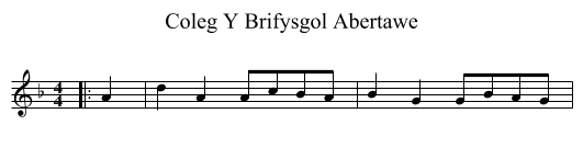 Coleg Y Brifysgol Abertawe - staff notation
